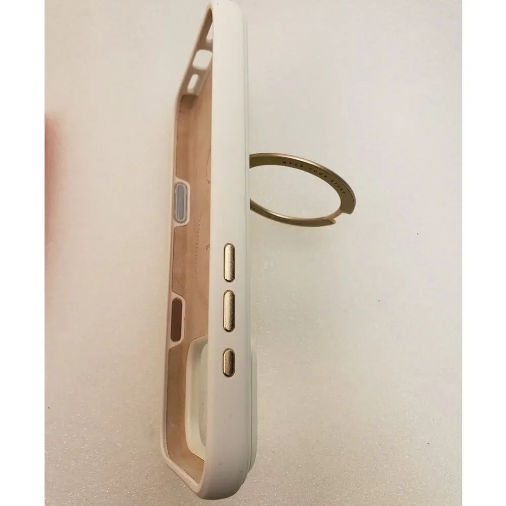 TORRAS Ostand Ring Magnetic Case with Stand for iPhone 17 Pro Max (White)